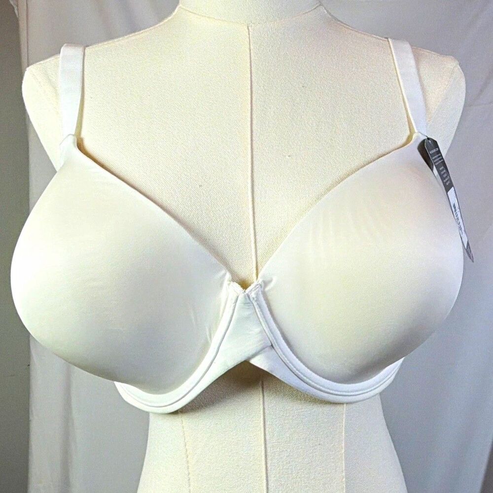 Maidenform Women’s Underwired T-Shirt Bra White Convertible Adjustable Straps